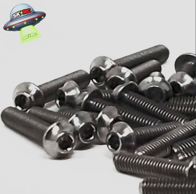 Sticky Kicks RC UFO Head R1B Upper Titanium Screw Set