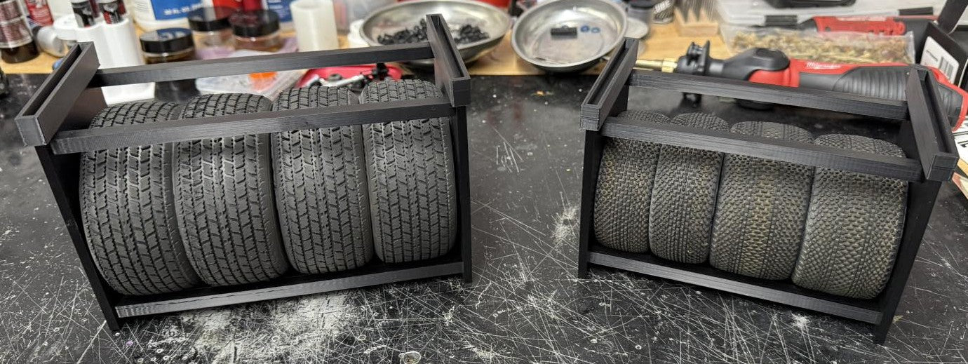 TTB Power Lab RC Tire Stand - Short Course and Buggy