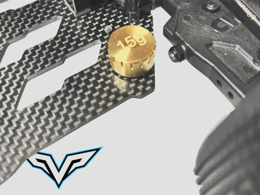 Velocity R/C Brass Chassis Weight - 15g