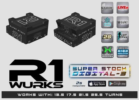 R1WURKS "Super Stock" 2S Digital 3 ESC + Wifi Module