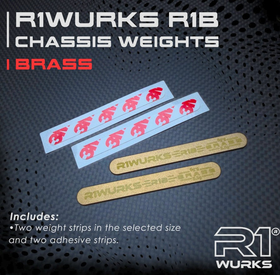 R1WURKS R1B Brass Chassis Weights