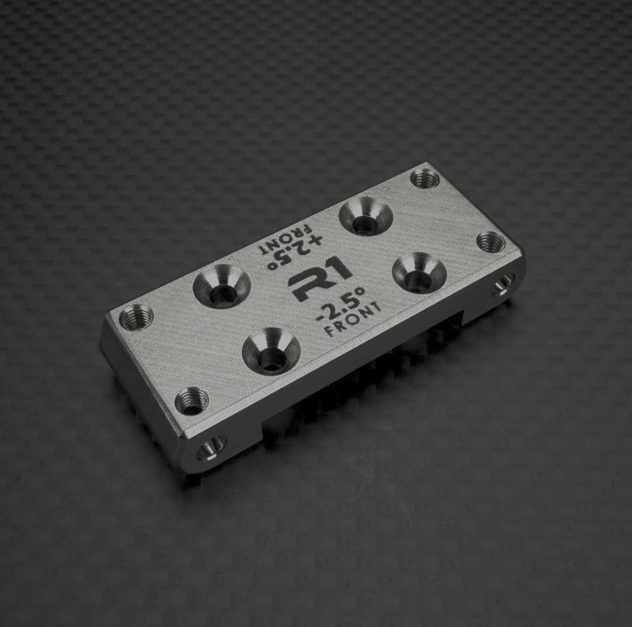 R1B Front Bulkhead, +/-2.5 deg., Stainless Steel, 35g