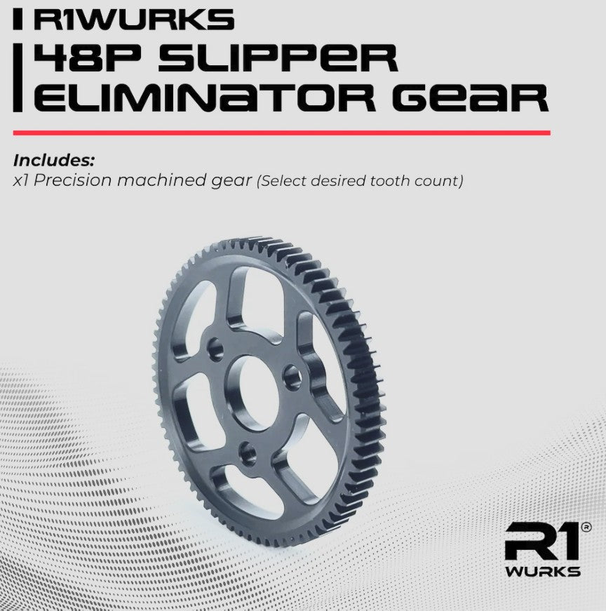 R1WURKS Slipper Eliminator Spur Gear, 48P