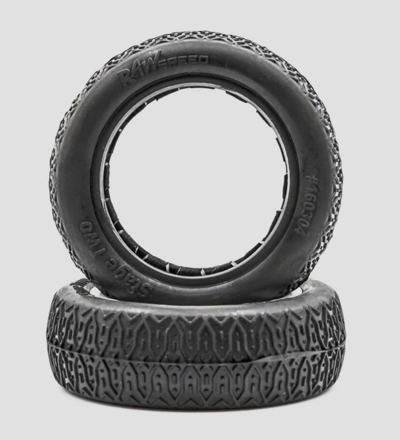 RawSpeed RC Stage Two - 2WD Front Buggy Tires w/Inserts 2.2" (1 pr)