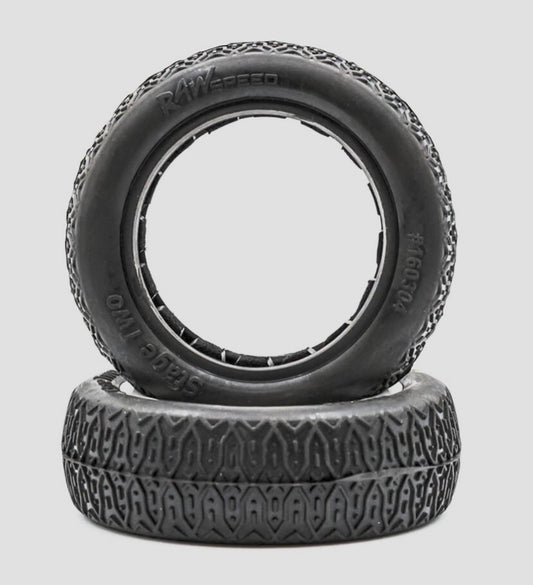 RawSpeed RC Stage Two - 2WD Front Buggy Tires w/Inserts 2.2" (1 pr)