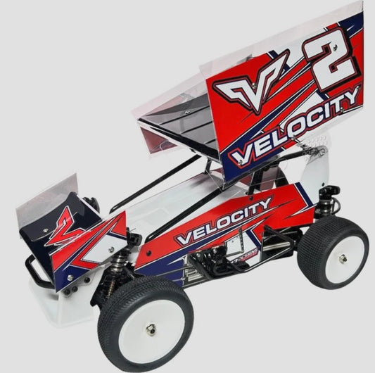 Velocity R/C VS-2 Sprint Car Kit – Dirt Oval, Built or Unbuilt